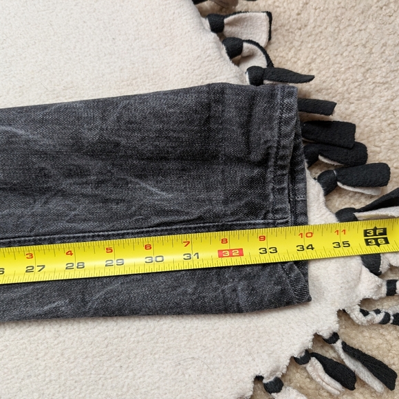 Railcar Skinny Jeans Acid Wash Black Selvedge Button Fly Distressed USA Men's 30 - Picture 16 of 16